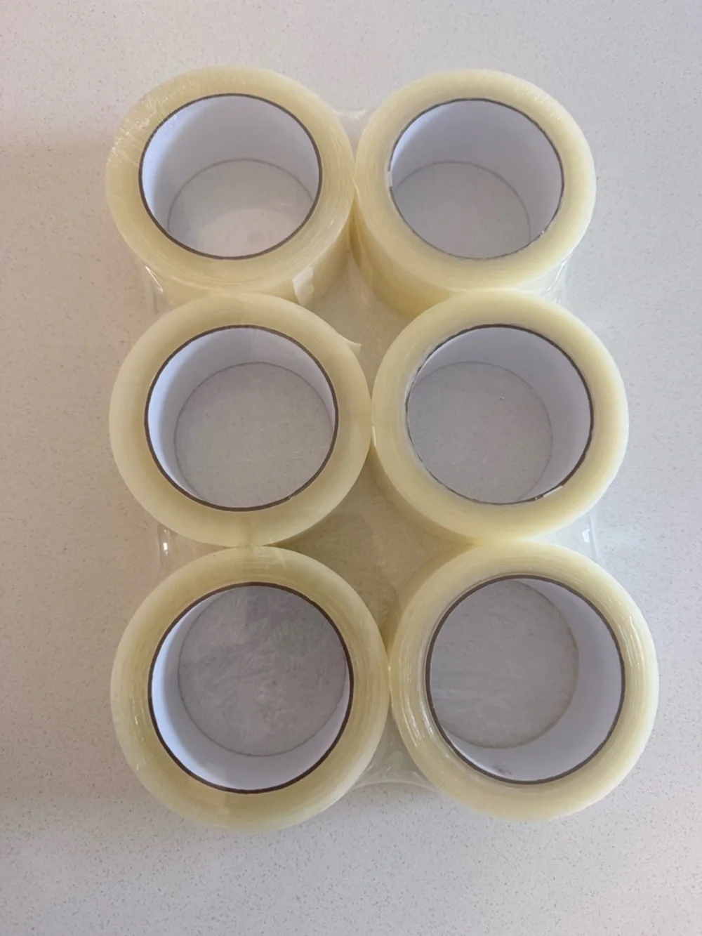Pac Tac Clear Packing Tape Rolls - 6 Pack